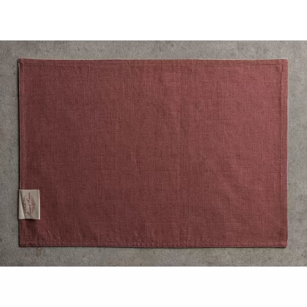 imageMaison d Hermine Cloth Placemats Set of 4 100 Cotton Decorative Washable Table Place Mat Kitchen Wedding Restaurant ampamp Camping Kelim  Prairie  ThanksgivingChristmas26  Holy Jouy  Brown