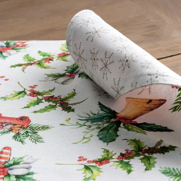 imageMaison d Hermine Cloth Placemats Set of 4 100 Cotton Decorative Washable Table Place Mat Kitchen Wedding Restaurant ampamp Camping Kelim  Prairie  ThanksgivingChristmas24  Chromo
