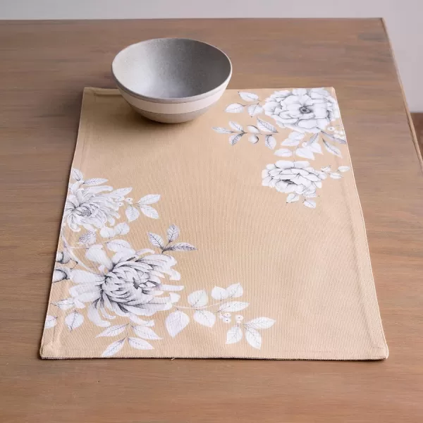 imageMaison d Hermine Cloth Placemats Set of 4 100 Cotton Decorative Washable Table Place Mat Kitchen Wedding Restaurant ampamp Camping Kelim  Prairie  ThanksgivingChristmas15  Pretty Autumn
