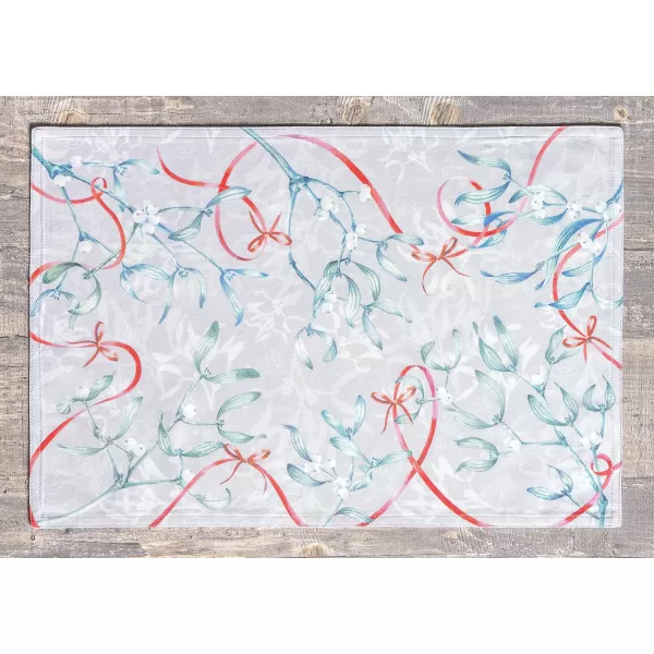 imageMaison d Hermine Cloth Placemats Set of 4 100 Cotton Decorative Washable Table Place Mat Kitchen Wedding Restaurant ampamp Camping Kelim  Prairie  ThanksgivingChristmas25  Enora