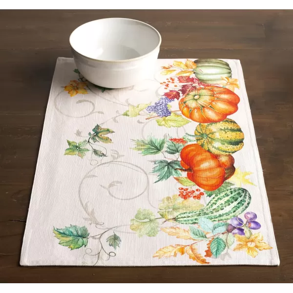 imageMaison d Hermine Cloth Placemats Set of 4 100 Cotton Decorative Washable Table Place Mat Kitchen Wedding Restaurant ampamp Camping Kelim  Prairie  ThanksgivingChristmas18  Lumina
