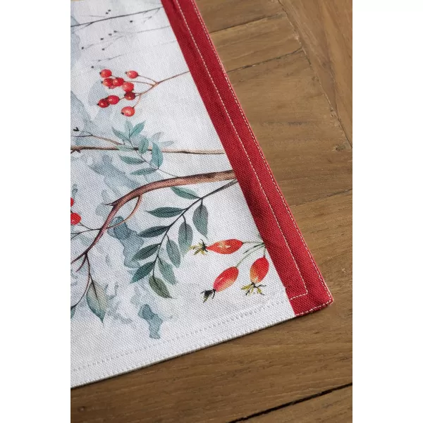 imageMaison d Hermine Cloth Placemats Set of 4 100 Cotton Decorative Washable Table Place Mat Kitchen Wedding Restaurant ampamp Camping Kelim  Prairie  ThanksgivingChristmas2  Morzine