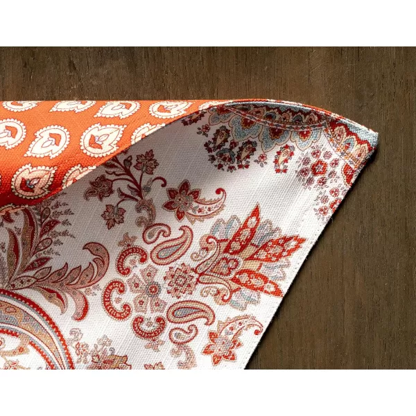 imageMaison d Hermine Cloth Placemats Set of 4 100 Cotton Decorative Washable Table Place Mat Kitchen Wedding Restaurant ampamp Camping Kelim  Prairie  ThanksgivingChristmas1  Cachemire