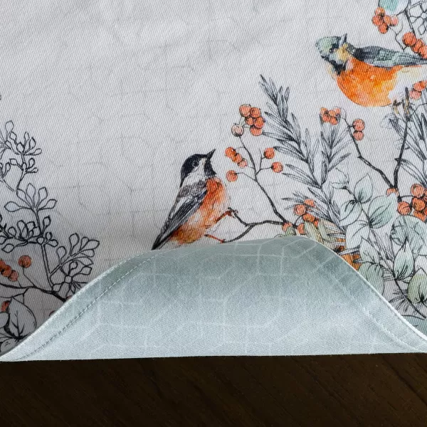 imageMaison d Hermine Cloth Placemats Set of 4 100 Cotton Decorative Washable Table Place Mat Kitchen Wedding Restaurant ampamp Camping Kelim  Prairie  ThanksgivingChristmas11  Whitish Shabby Chique
