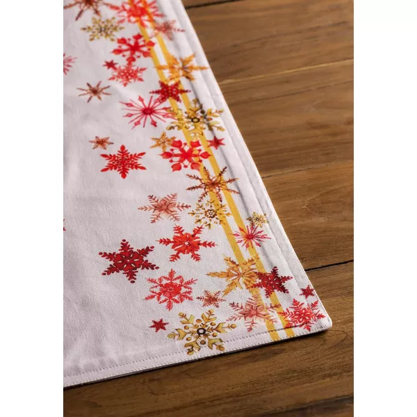 imageMaison d Hermine Cloth Placemats Set of 4 100 Cotton Decorative Washable Table Place Mat Kitchen Wedding Restaurant ampamp Camping Kelim  Prairie  ThanksgivingChristmas17  Crystal Star