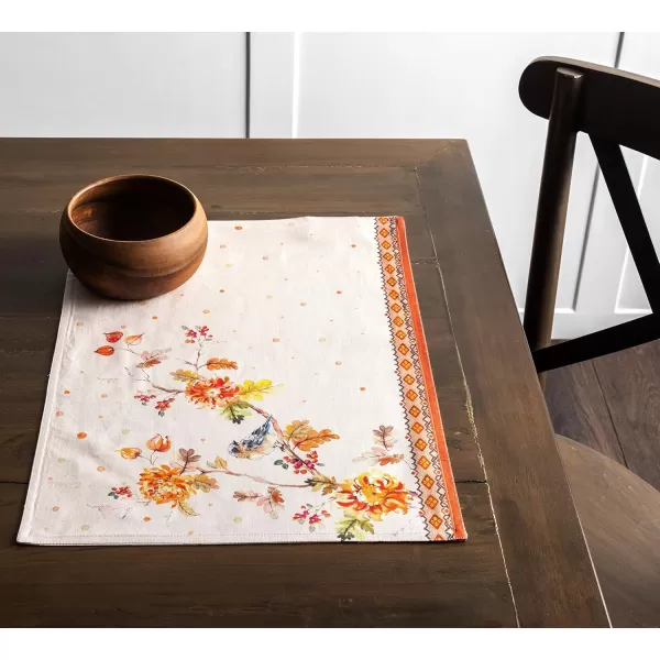 imageMaison d Hermine Cloth Placemats Set of 4 100 Cotton Decorative Washable Table Place Mat Kitchen Wedding Restaurant ampamp Camping Kelim  Prairie  ThanksgivingChristmas10  Kelim  Prairie