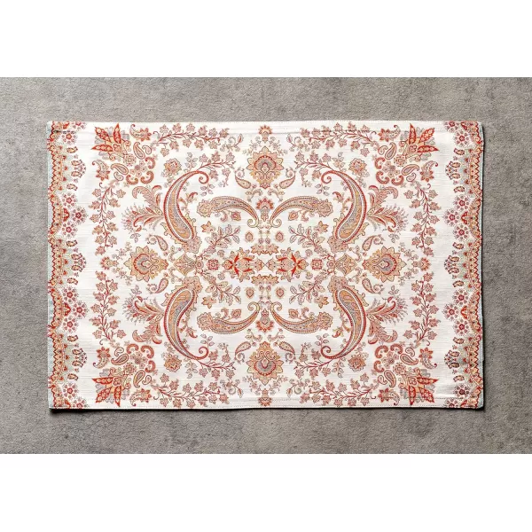 imageMaison d Hermine Cloth Placemats Set of 4 100 Cotton Decorative Washable Table Place Mat Kitchen Wedding Restaurant ampamp Camping Kelim  Prairie  ThanksgivingChristmas1  Cachemire