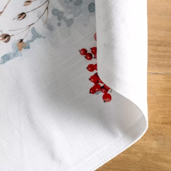 imageMaison d Hermine Cloth Placemats Set of 4 100 Cotton Decorative Washable Table Place Mat Kitchen Wedding Restaurant ampamp Camping Kelim  Prairie  ThanksgivingChristmas2  Morzine
