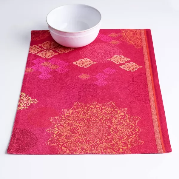 imageMaison d Hermine Cloth Placemats Set of 4 100 Cotton Decorative Washable Table Place Mat Kitchen Wedding Restaurant ampamp Camping Kelim  Prairie  ThanksgivingChristmas12  Versailles