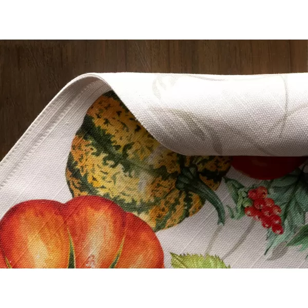 imageMaison d Hermine Cloth Placemats Set of 4 100 Cotton Decorative Washable Table Place Mat Kitchen Wedding Restaurant ampamp Camping Kelim  Prairie  ThanksgivingChristmas18  Lumina