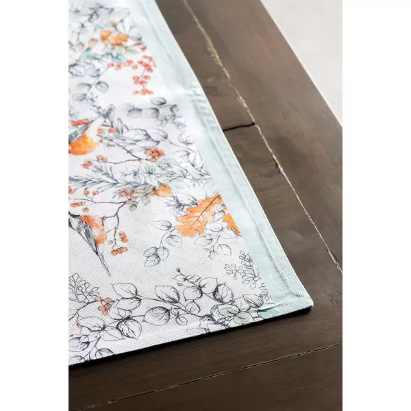 imageMaison d Hermine Cloth Placemats Set of 4 100 Cotton Decorative Washable Table Place Mat Kitchen Wedding Restaurant ampamp Camping Kelim  Prairie  ThanksgivingChristmas11  Whitish Shabby Chique