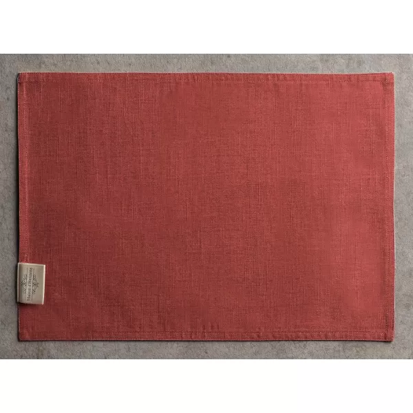 imageMaison d Hermine Cloth Placemats Set of 4 100 Cotton Decorative Washable Table Place Mat Kitchen Wedding Restaurant ampamp Camping Kelim  Prairie  ThanksgivingChristmas22  Holy Jouy  Red