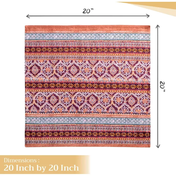 imageMaison d Hermine Napkins 100 Cotton Set of 4 Decorative Napkin Washable Cloth Napkins for Gifts Home Wedding Party ampamp Camping Whitish Shabby Chique  ThanksgivingChristmas 20x2005  Fair Isle