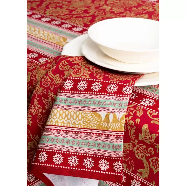 imageMaison d Hermine Napkins 100 Cotton Set of 4 Decorative Napkin Washable Cloth Napkins for Gifts Home Wedding Party ampamp Camping Whitish Shabby Chique  ThanksgivingChristmas 20x2029  Sofia