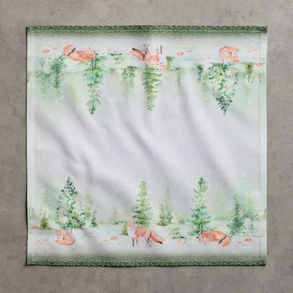 imageMaison d Hermine Napkins 100 Cotton Set of 4 Decorative Napkin Washable Cloth Napkins for Gifts Home Wedding Party ampamp Camping Whitish Shabby Chique  ThanksgivingChristmas 20x2025  Winter Mornings