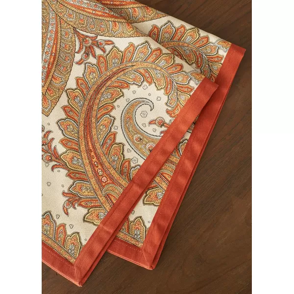 imageMaison d Hermine Napkins 100 Cotton Set of 4 Decorative Napkin Washable Cloth Napkins for Gifts Home Wedding Party ampamp Camping Whitish Shabby Chique  ThanksgivingChristmas 20x2002  Kashmir Paisley
