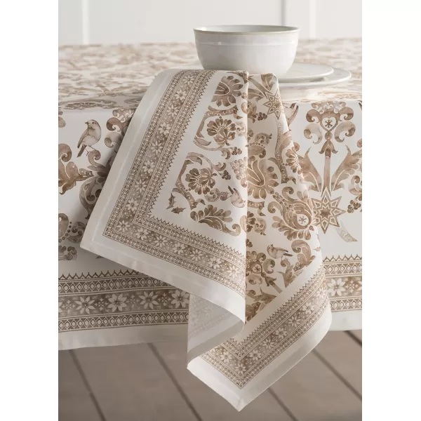 imageMaison d Hermine Napkins 100 Cotton Set of 4 Decorative Napkin Washable Cloth Napkins for Gifts Home Wedding Party ampamp Camping Whitish Shabby Chique  ThanksgivingChristmas 20x2001  Allure