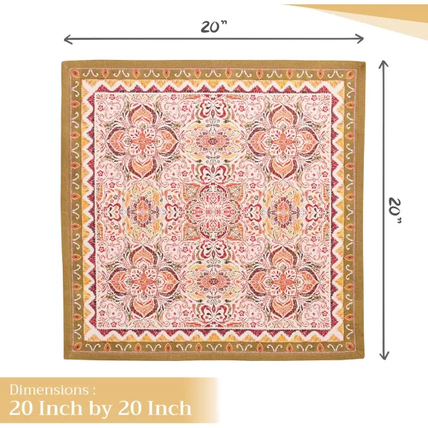 imageMaison d Hermine Napkins 100 Cotton Set of 4 Decorative Napkin Washable Cloth Napkins for Gifts Home Wedding Party ampamp Camping Whitish Shabby Chique  ThanksgivingChristmas 20x2017  Damask
