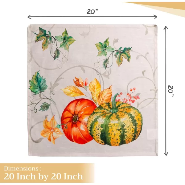 imageMaison d Hermine Napkins 100 Cotton Set of 4 Decorative Napkin Washable Cloth Napkins for Gifts Home Wedding Party ampamp Camping Whitish Shabby Chique  ThanksgivingChristmas 20x2022  Lumina