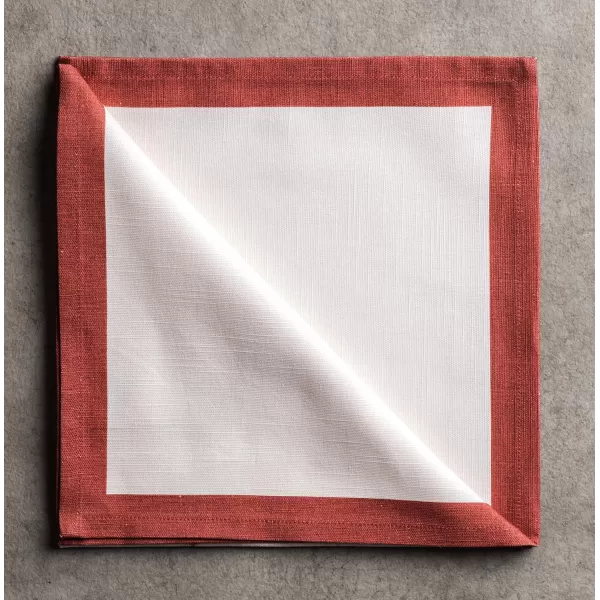 imageMaison d Hermine Napkins 100 Cotton Set of 4 Decorative Napkin Washable Cloth Napkins for Gifts Home Wedding Party ampamp Camping Whitish Shabby Chique  ThanksgivingChristmas 20x2016  Holy Jouy  Red