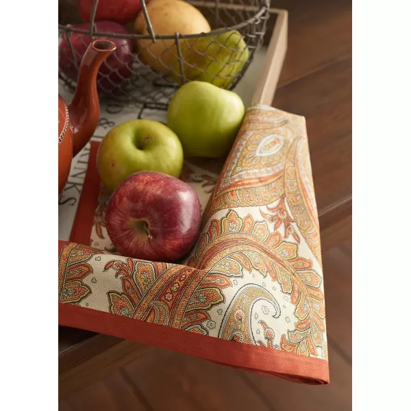 imageMaison d Hermine Napkins 100 Cotton Set of 4 Decorative Napkin Washable Cloth Napkins for Gifts Home Wedding Party ampamp Camping Whitish Shabby Chique  ThanksgivingChristmas 20x2002  Kashmir Paisley