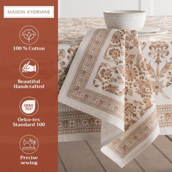 imageMaison d Hermine Napkins 100 Cotton Set of 4 Decorative Napkin Washable Cloth Napkins for Gifts Home Wedding Party ampamp Camping Whitish Shabby Chique  ThanksgivingChristmas 20x2001  Allure