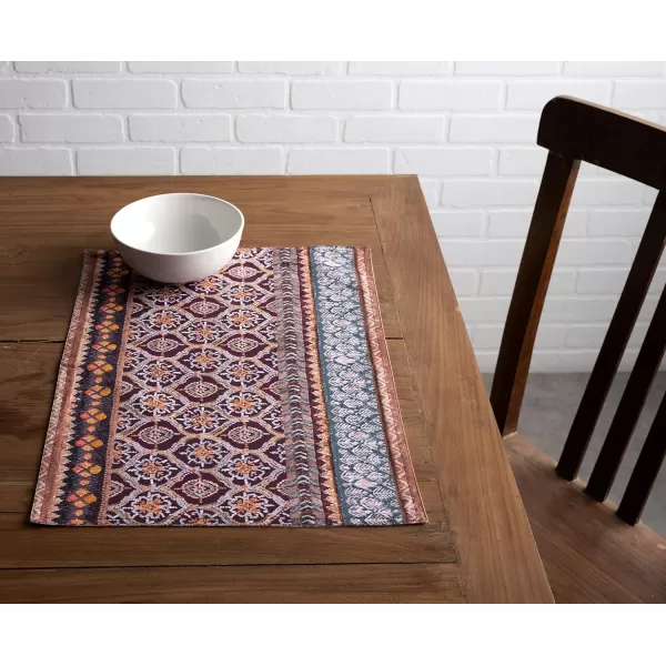 imageMaison d Hermine Placemat 100 Cotton Cloth Placemats Decorative Washable Placemats Home Kitchen Dining Parties ampamp Camping Fair Isle  ThanksgivingChristmas Set of 4