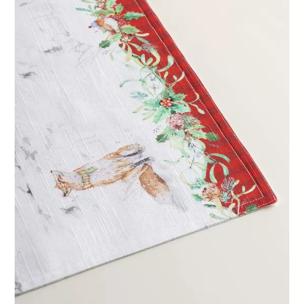 imageMaison d Hermine Placemat 100 Cotton Cloth Placemats Decorative Washable Placemats Home Kitchen Dining ampamp Camping Christmas Tradition  ThanksgivingChristmas Set of 4