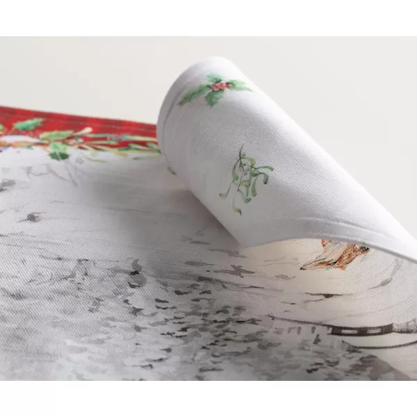 imageMaison d Hermine Placemat 100 Cotton Cloth Placemats Decorative Washable Placemats Home Kitchen Dining ampamp Camping Christmas Tradition  ThanksgivingChristmas Set of 4