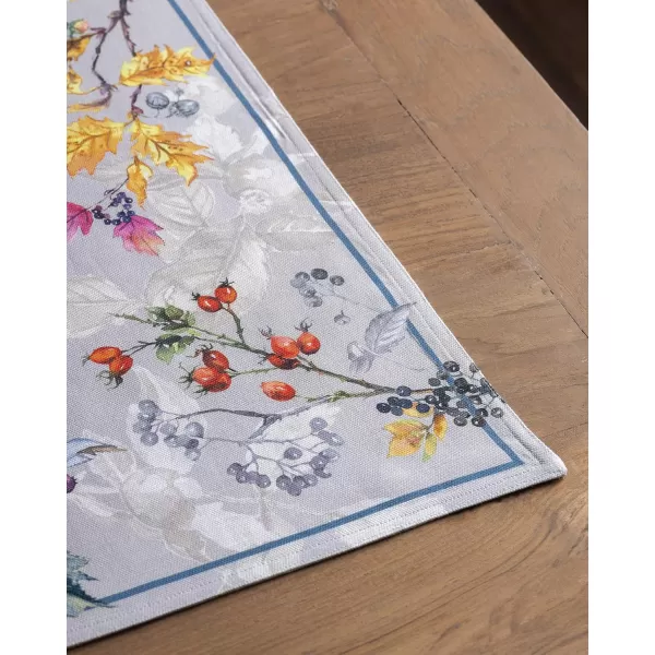 imageMaison d Hermine Placemat 100 Cotton Decorative Washable Table Cloth Placemats Dining Home Wedding Banquet Buffet Equinoxe  Grey  ThanksgivingChristmas Set of 4