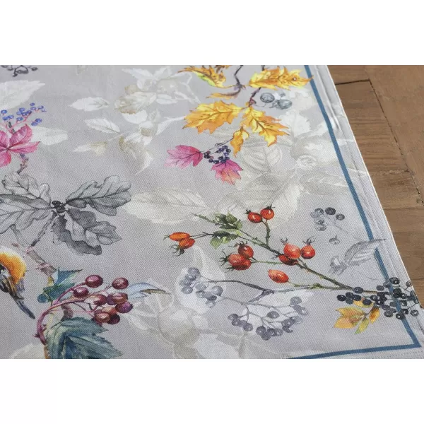 imageMaison d Hermine Placemat 100 Cotton Decorative Washable Table Cloth Placemats Dining Home Wedding Banquet Buffet Equinoxe  Grey  ThanksgivingChristmas Set of 4