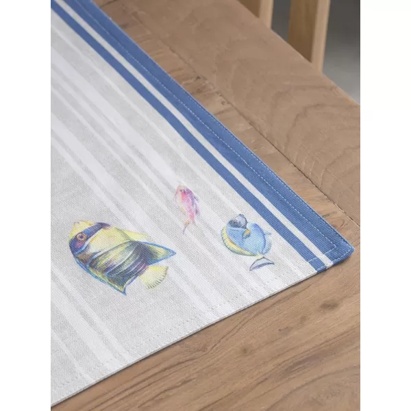 imageMaison d Hermine Placemats 100 Cotton Set of 4 Dinner Placemat Decorative Washable Cloth Placemat Dining Buffet Parties ampamp Camping Rose Garden  SpringSummer36  Poisson