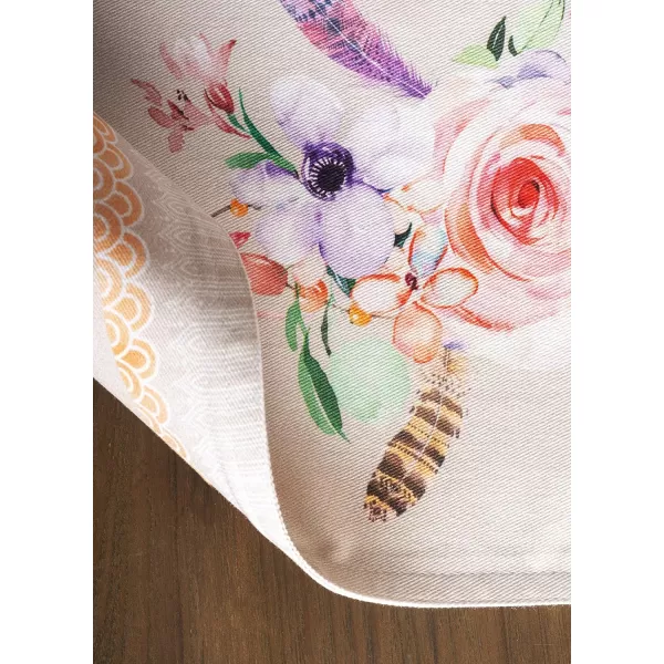 imageMaison d Hermine Placemats 100 Cotton Set of 4 Dinner Placemat Decorative Washable Cloth Placemat Dining Buffet Parties ampamp Camping Rose Garden  SpringSummer37  Ibiza  Beige