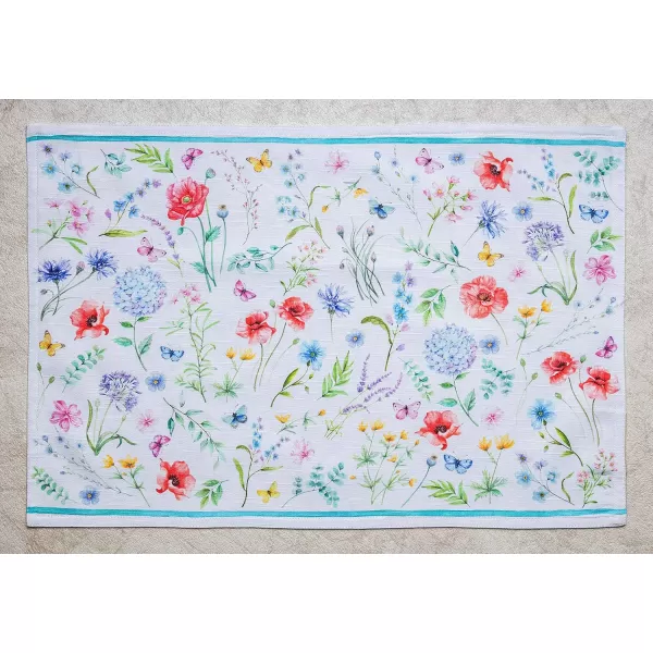 imageMaison d Hermine Placemats 100 Cotton Set of 4 Dinner Placemat Decorative Washable Cloth Placemat Dining Buffet Parties ampamp Camping Rose Garden  SpringSummerJust Floral