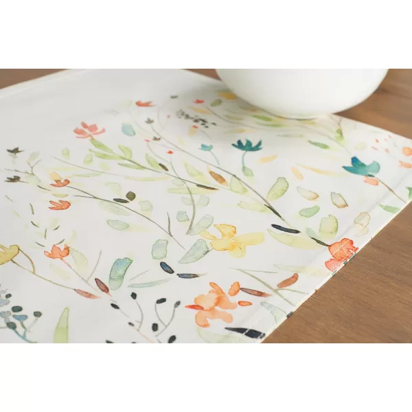 imageMaison d Hermine Placemats 100 Cotton Set of 4 Dinner Placemat Decorative Washable Cloth Placemat Dining Buffet Parties ampamp Camping Rose Garden  SpringSummer01  Colmar