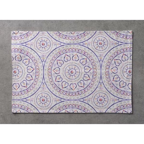 imageMaison d Hermine Placemats 100 Cotton Set of 4 Dinner Placemat Decorative Washable Cloth Placemat Dining Buffet Parties ampamp Camping Rose Garden  SpringSummer44  Mandala