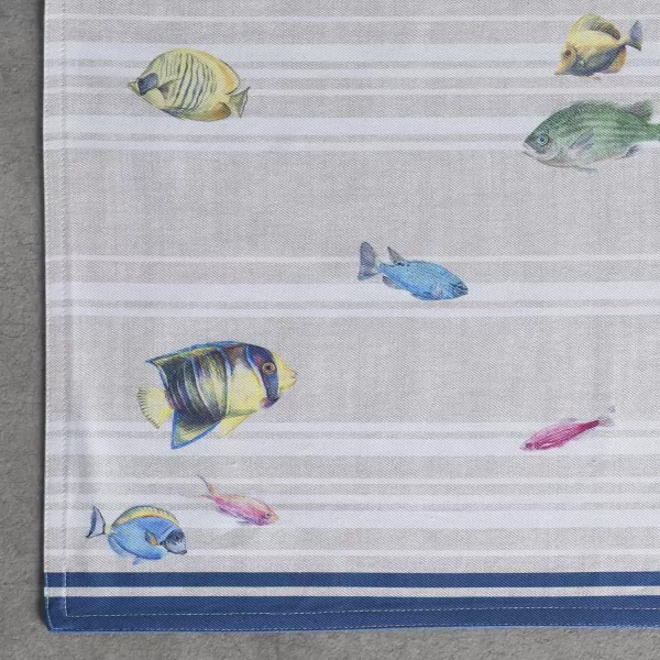imageMaison d Hermine Placemats 100 Cotton Set of 4 Dinner Placemat Decorative Washable Cloth Placemat Dining Buffet Parties ampamp Camping Rose Garden  SpringSummer36  Poisson