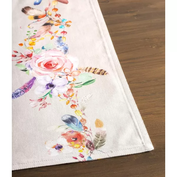 imageMaison d Hermine Placemats 100 Cotton Set of 4 Dinner Placemat Decorative Washable Cloth Placemat Dining Buffet Parties ampamp Camping Rose Garden  SpringSummer37  Ibiza  Beige