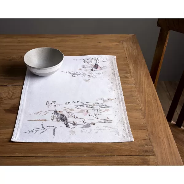 imageMaison d Hermine Placemats 100 Cotton Set of 4 Dinner Placemat Decorative Washable Cloth Placemat Dining Buffet Parties ampamp Camping Rose Garden  SpringSummer29  Meadow Florals  Brown