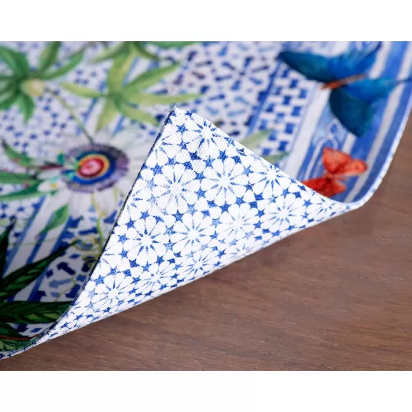 imageMaison d Hermine Placemats 100 Cotton Set of 4 Dinner Placemat Decorative Washable Cloth Placemat Dining Buffet Parties ampamp Camping Rose Garden  SpringSummer38  Passiflora
