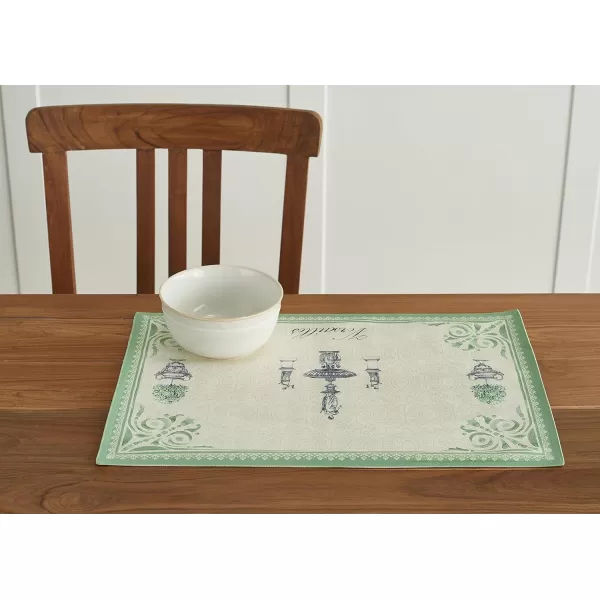 imageMaison d Hermine Placemats 100 Cotton Set of 4 Dinner Placemat Decorative Washable Cloth Placemat Dining Buffet Parties ampamp Camping Rose Garden  SpringSummer1  Jardin Du Roy