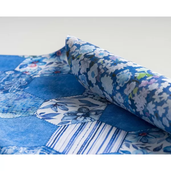 imageMaison d Hermine Placemats 100 Cotton Set of 4 Dinner Placemat Decorative Washable Cloth Placemat Dining Buffet Parties ampamp Camping Rose Garden  SpringSummer43  Summer Blues