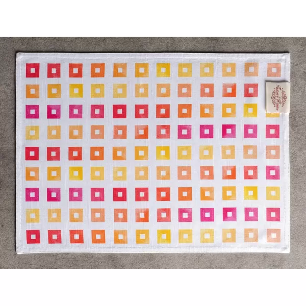 imageMaison d Hermine Placemats 100 Cotton Set of 4 Dinner Placemat Decorative Washable Cloth Placemat Dining Buffet Parties ampamp Camping Rose Garden  SpringSummer42  Summer Maze