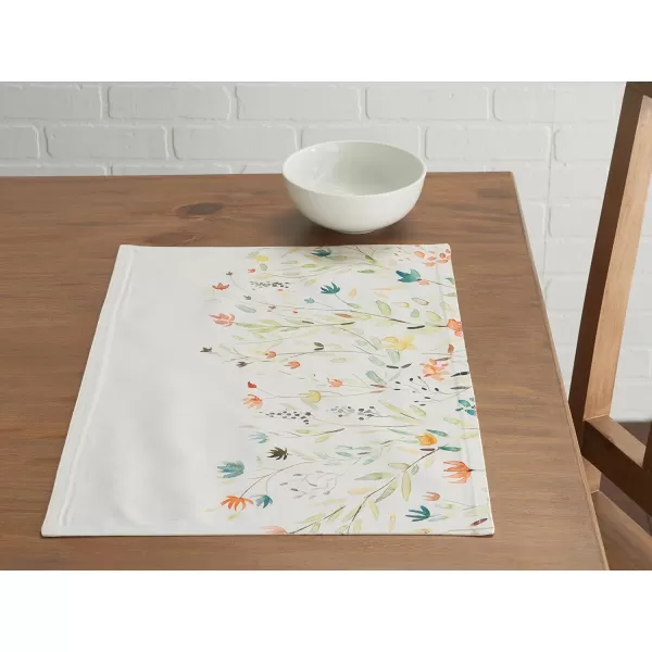 imageMaison d Hermine Placemats 100 Cotton Set of 4 Dinner Placemat Decorative Washable Cloth Placemat Dining Buffet Parties ampamp Camping Rose Garden  SpringSummer01  Colmar