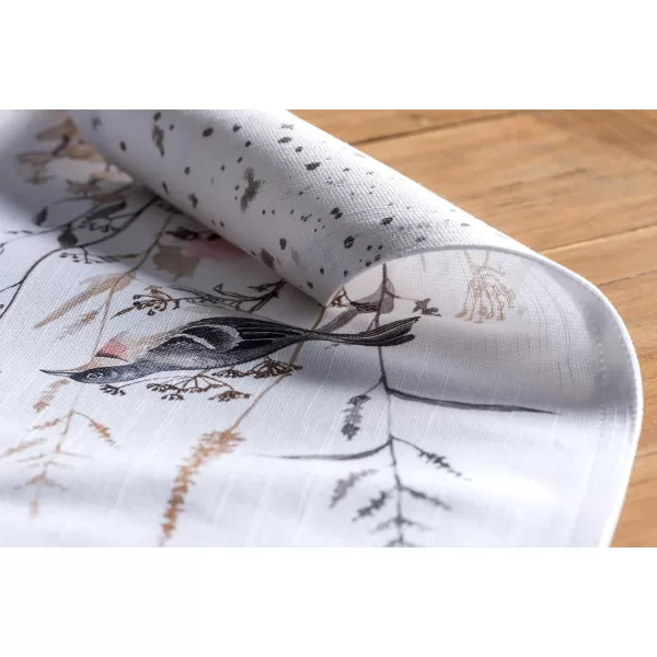imageMaison d Hermine Placemats 100 Cotton Set of 4 Dinner Placemat Decorative Washable Cloth Placemat Dining Buffet Parties ampamp Camping Rose Garden  SpringSummer29  Meadow Florals  Brown