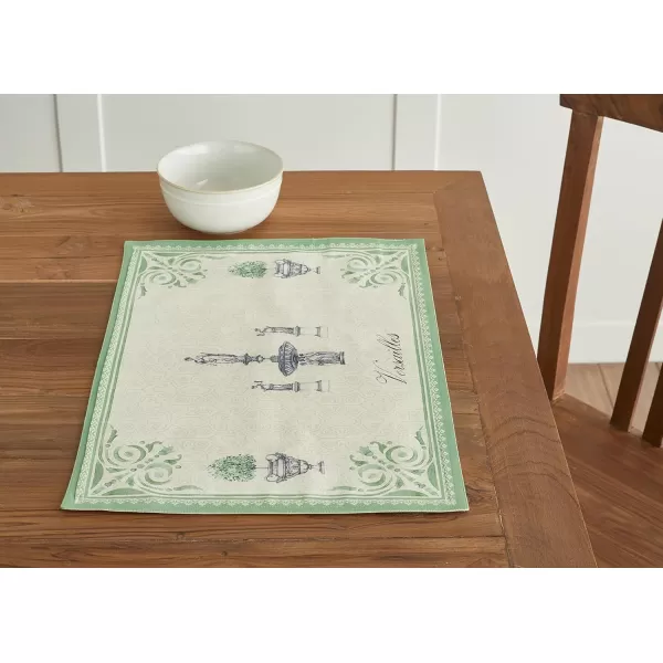 imageMaison d Hermine Placemats 100 Cotton Set of 4 Dinner Placemat Decorative Washable Cloth Placemat Dining Buffet Parties ampamp Camping Rose Garden  SpringSummer1  Jardin Du Roy