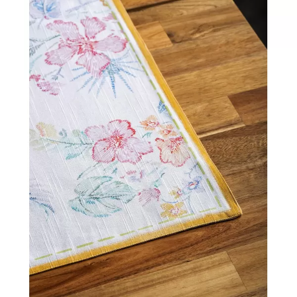 imageMaison d Hermine Placemats 100 Cotton Set of 4 Dinner Placemat Decorative Washable Cloth Placemat Dining Buffet Parties ampamp Camping Rose Garden  SpringSummer41  Paradise Island