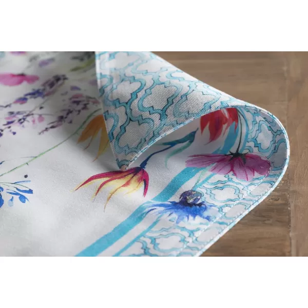 imageMaison d Hermine Placemats 100 Cotton Set of 4 Dinner Placemat Decorative Washable Cloth Placemat Dining Buffet Parties ampamp Camping Rose Garden  SpringSummer32  Flower in the Field