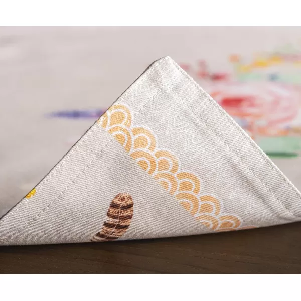 imageMaison d Hermine Placemats 100 Cotton Set of 4 Dinner Placemat Decorative Washable Cloth Placemat Dining Buffet Parties ampamp Camping Rose Garden  SpringSummer37  Ibiza  Beige