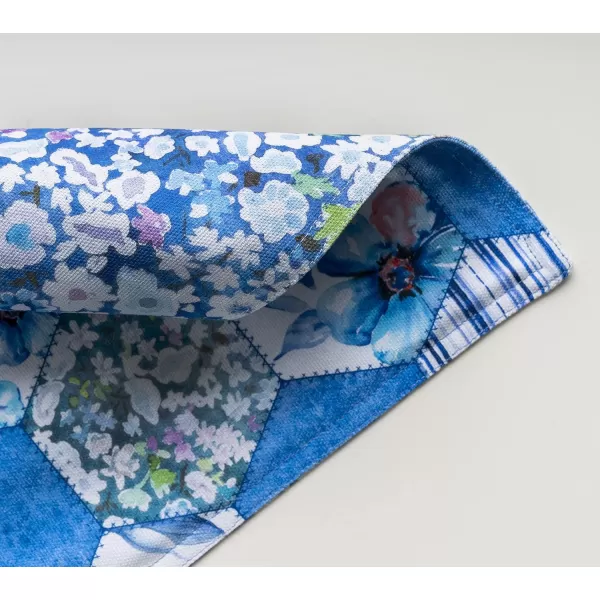 imageMaison d Hermine Placemats 100 Cotton Set of 4 Dinner Placemat Decorative Washable Cloth Placemat Dining Buffet Parties ampamp Camping Rose Garden  SpringSummer43  Summer Blues